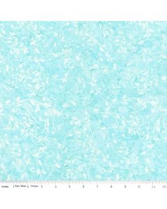 Batiks Basics Candy Coated Vines in Adriatic Mist