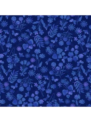 Garden Park Mini Floral Monotone in Navy