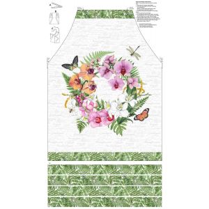 Orchids In Bloom Apron Panel