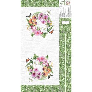 Orchids In Bloom Canvas Tote Panel