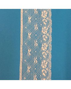 1 58 White Floral French Lace Edging 10705