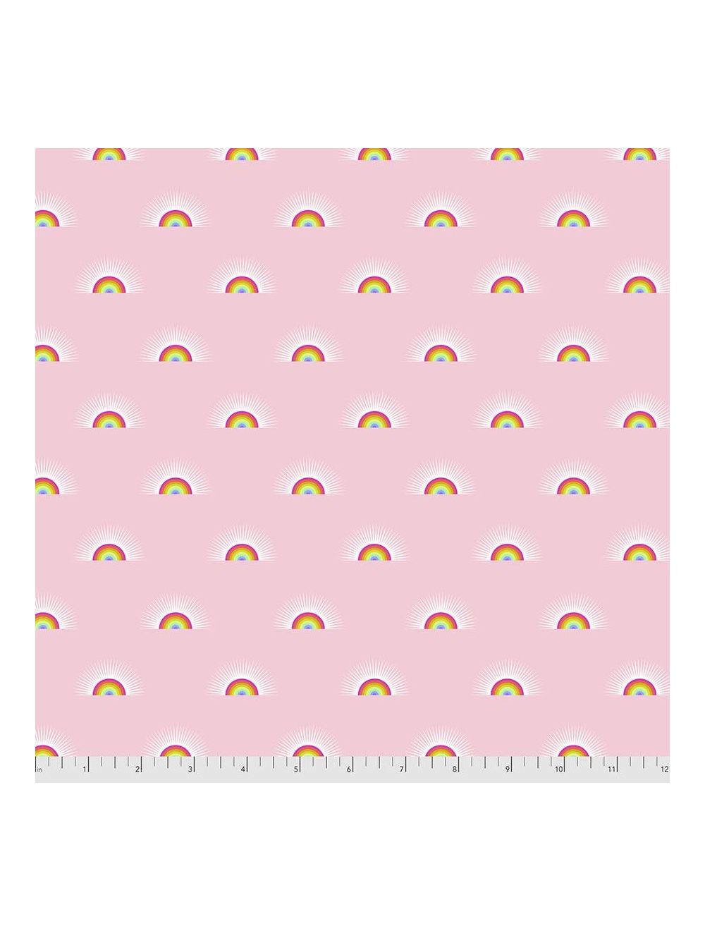 Tula Pink Daydreamer Pretty in Pink fabric in Mango