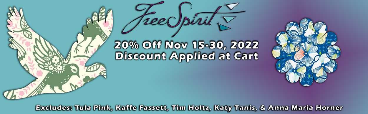 Free Spirit Fabric Sale - Some Designers Excluded