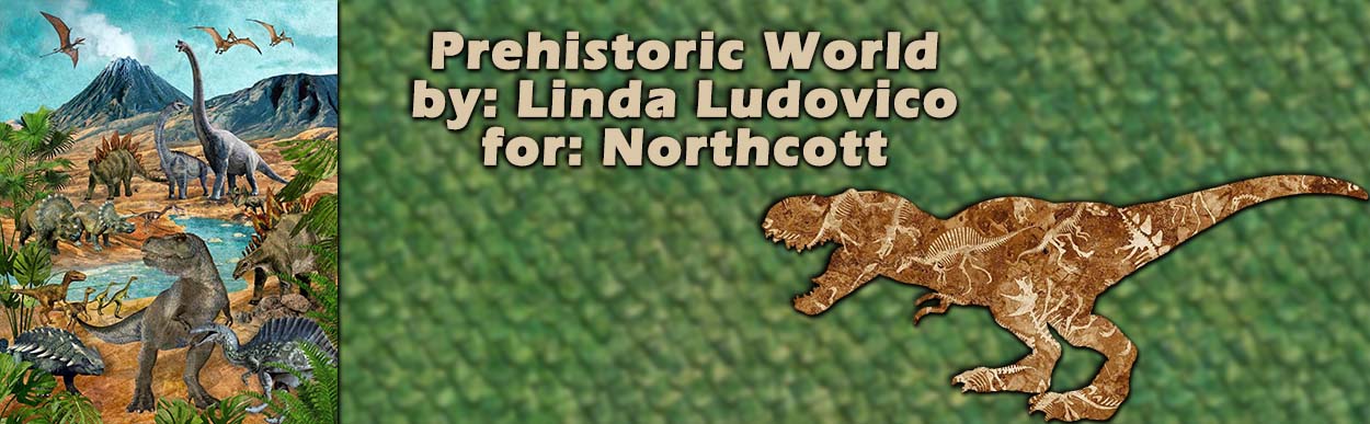 Prehistoric World Fabric Collection by Linda Ludovico