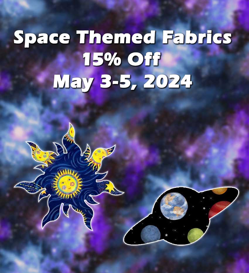 Space Themed Fabrics Sale